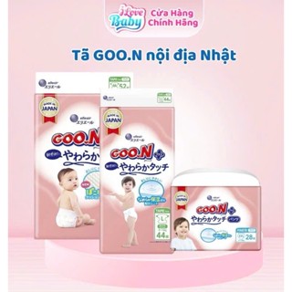  Bỉm Goon Plus nội địa Nhật Bản đủ size M52 L44 XL38 XXL28 date mới 