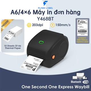 Máy In Nhiệt Y468BT In Khổ A6, A7 In Đơn Hàng, Phiếu Gửi, Minicode, Logo Tự Dán, Bảo Hành 15 Tháng
