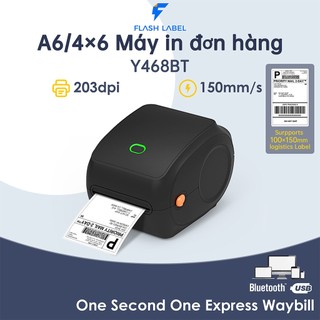 Máy In Nhiệt In Khổ Y468/Y468BT A6, A7 In Đơn Hàng Phiếu Gửi, Minicode, Logo, Bảo Hành 12 Tháng
