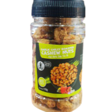 PQSG hạt điều sấy tỏi ớt 170g - Garlic chilly roasted cashew nuts (Hũ)