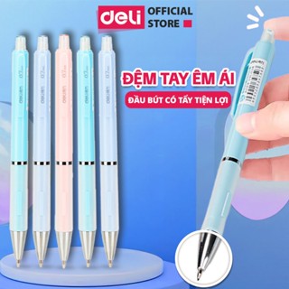 Bút Chì Kim Pastel Deli Ngòi 0.5-0.7mm Đệm Tay Siêu Êm Cao Cấp Kèm Đầu Tẩy  Cải Tiến Cho Học Sinh Dân Văn Phòng Tiện Lợi