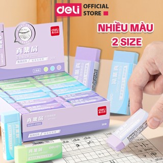 Gôm Tẩy Bút Chì Màu Pastel Deli - Không Dính Tay, Không Bụi Bẩn Ít Vụn Tẩy Chì 2B Tiện Dụng Cho Học Sinh