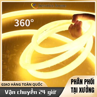  Combo 20 Mét Dây Led Neon 360 độ 220V  Đã gồm nguồn  trang trí nội ngoại thất dây Led uốn dẻo chống nước 