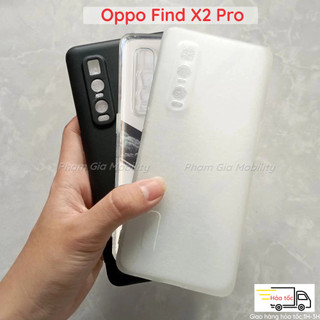 Ốp lưng Oppo Find X2 Pro FindX2 X2Pro loại dẻo đen, trong suốt và trong nhám chống ố bảo vệ cam cao cấp, bền đẹp
