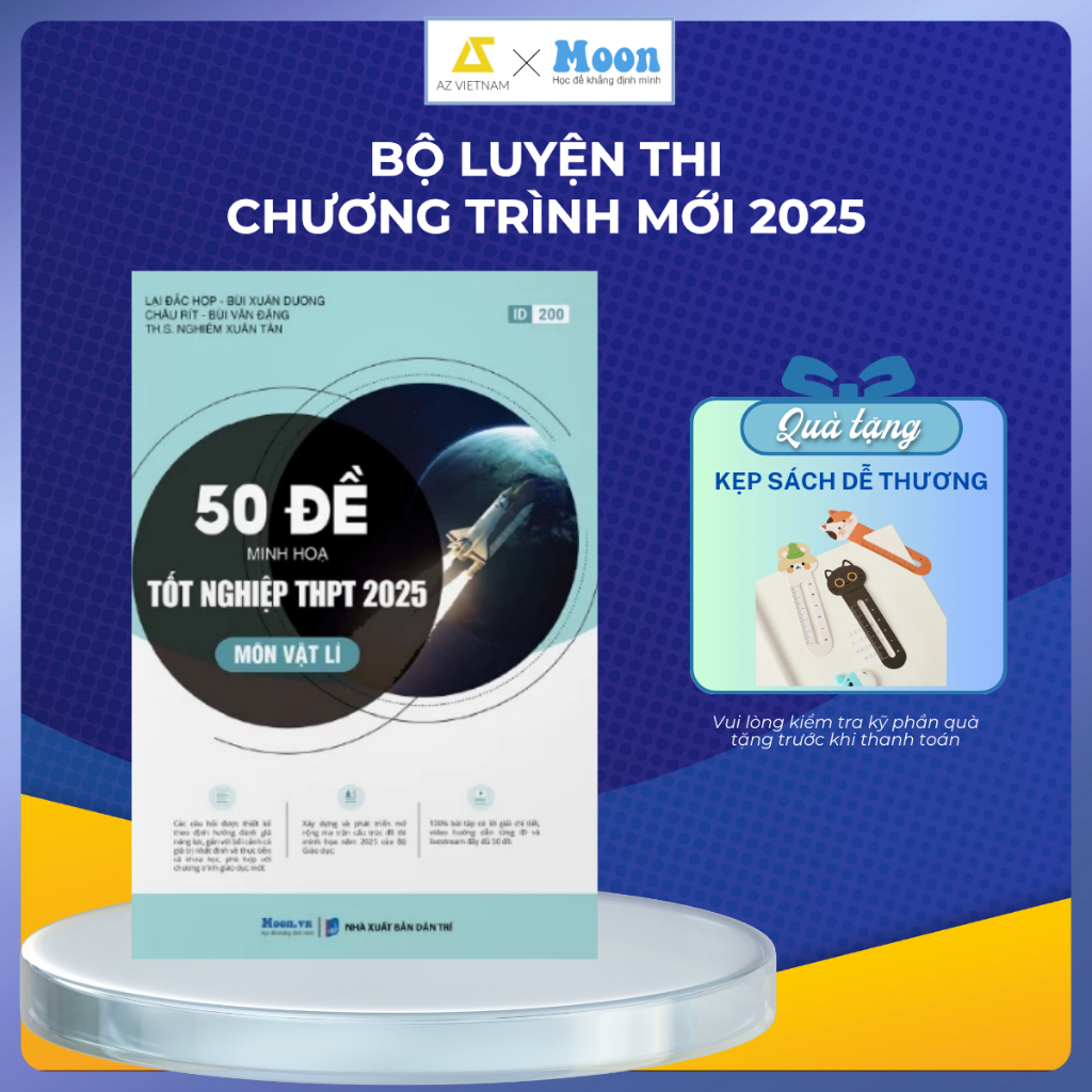 Sách Ôn Thi - 50 Đề Minh Họa Tốt Nghiệp THPT 2025 - Vật Lí