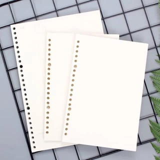 Cuốn Giấy refill sổ còng A7 A6 A5 A4 B5  lỗ caro, giấy viết lỗ chấm kẻ ngang nhiều lỗ cao cấp