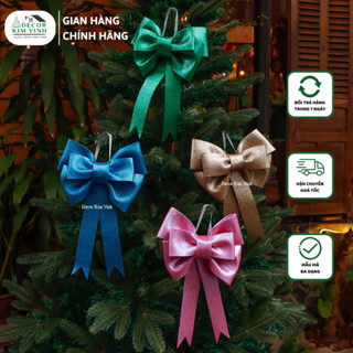  Nơ Xốp 18*30cm NV22 Decor Kim Vinh Trang Trí Noel Giáng Sinh Phong Cách 