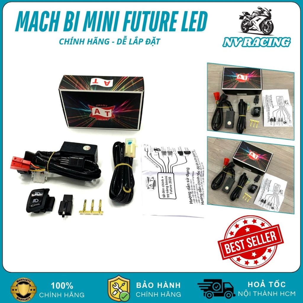 Mạch Passing Đèn Trợ Sáng Bi Cầu Mini M10 Ultra, Kenzo Z20 Xe Future LED Chỉnh Tốc Độ Chớp Độ Xe Máy