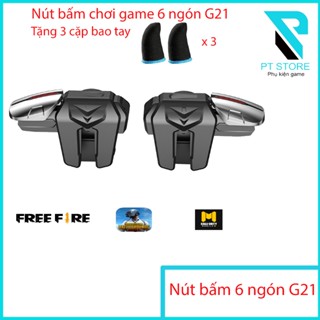   SIÊU PHẨM 6 NGÓN  Nút Hỗ Trợ Chơi PUBG Mobile 6 Ngón G21 phiên bản mới nhất 