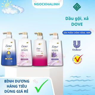 Dầu Gội, Dầu Xả Dove Phục Hồi Hư Tổn Ngăn Gãy Rụng Tóc Mềm Mượt Tự Nhiên, Kem Xả Tóc Suôn Mượt