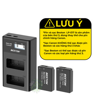Pin máy ảnh LP-E17 của Beston pin Lihitum thay thế cho pin máy ảnh Canon M200 77D 750D 760D 800D 8000D 200D M3 M5 M6