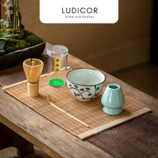  Thảm tre tấm lót pha matcha khăn vải thảm trải bàn pha trà chụp ảnh decor 