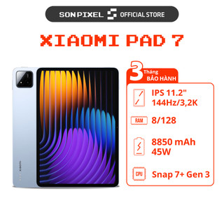  Xiaomi Pad 7 Chip Snapdragon 7+ Gen 3 Màn Hình 11.2 inches 144Hz Ram 8GB 128G Pin 8850mAh. SonPixel 