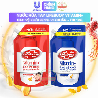 Nước Rửa Tay Lifebuoy Vitamin+ Bảo Vệ Khỏi 99.9% Vi Khuẩn - Túi 1KG