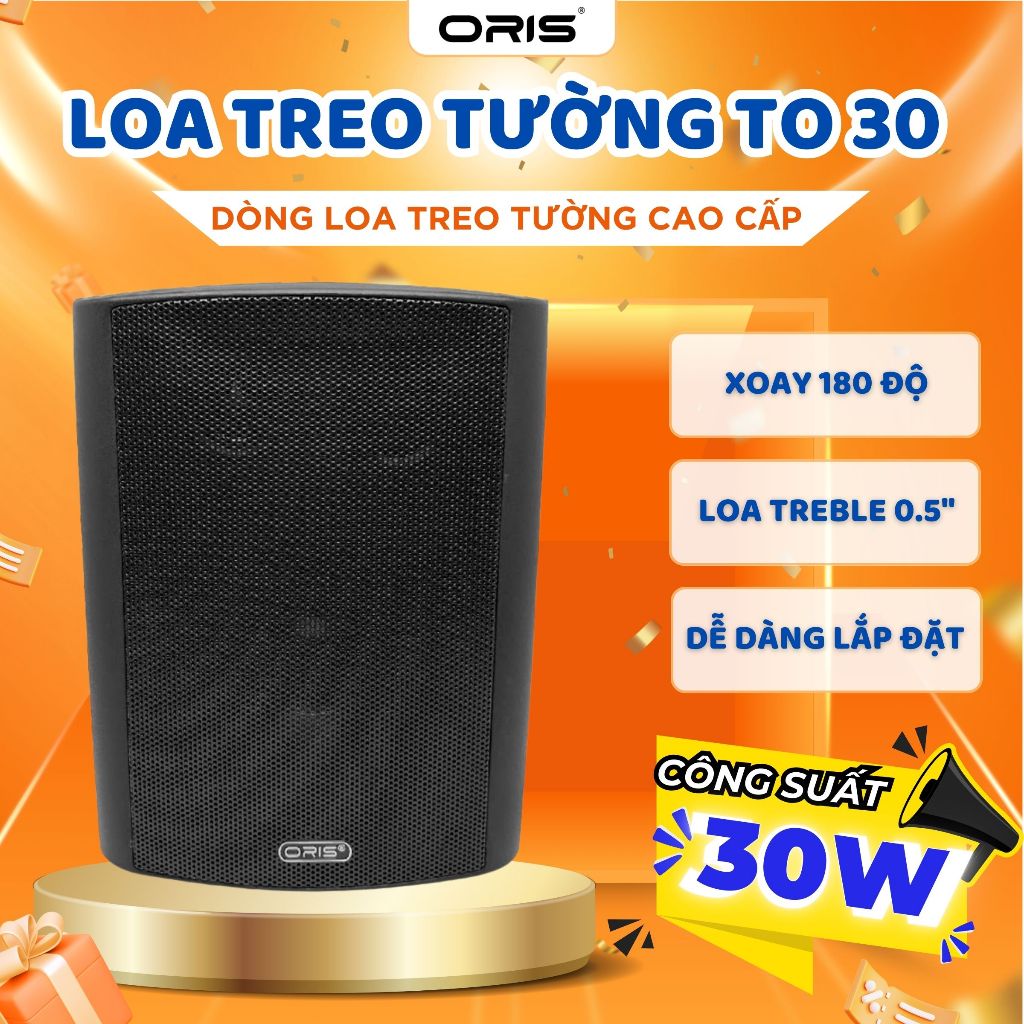 Loa Karaoke ORIS TO-30 / TO-30A - Loa 30W - Loa Cafe, Nhà Hàng, Văn Phòng, Phòng Họp, Thông Báo