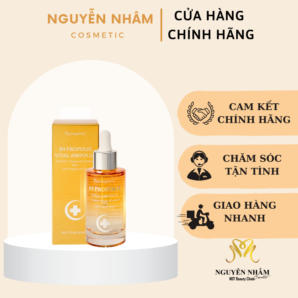 [HÀNG CÔNG TY] Tinh Chất Pharmaform B9 Propolis Vital Ampoule làm dịu da, ngừa lão hóa da