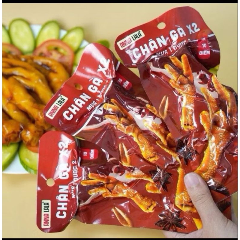 chân gà đôi x2 anna la la mua 1 được 2