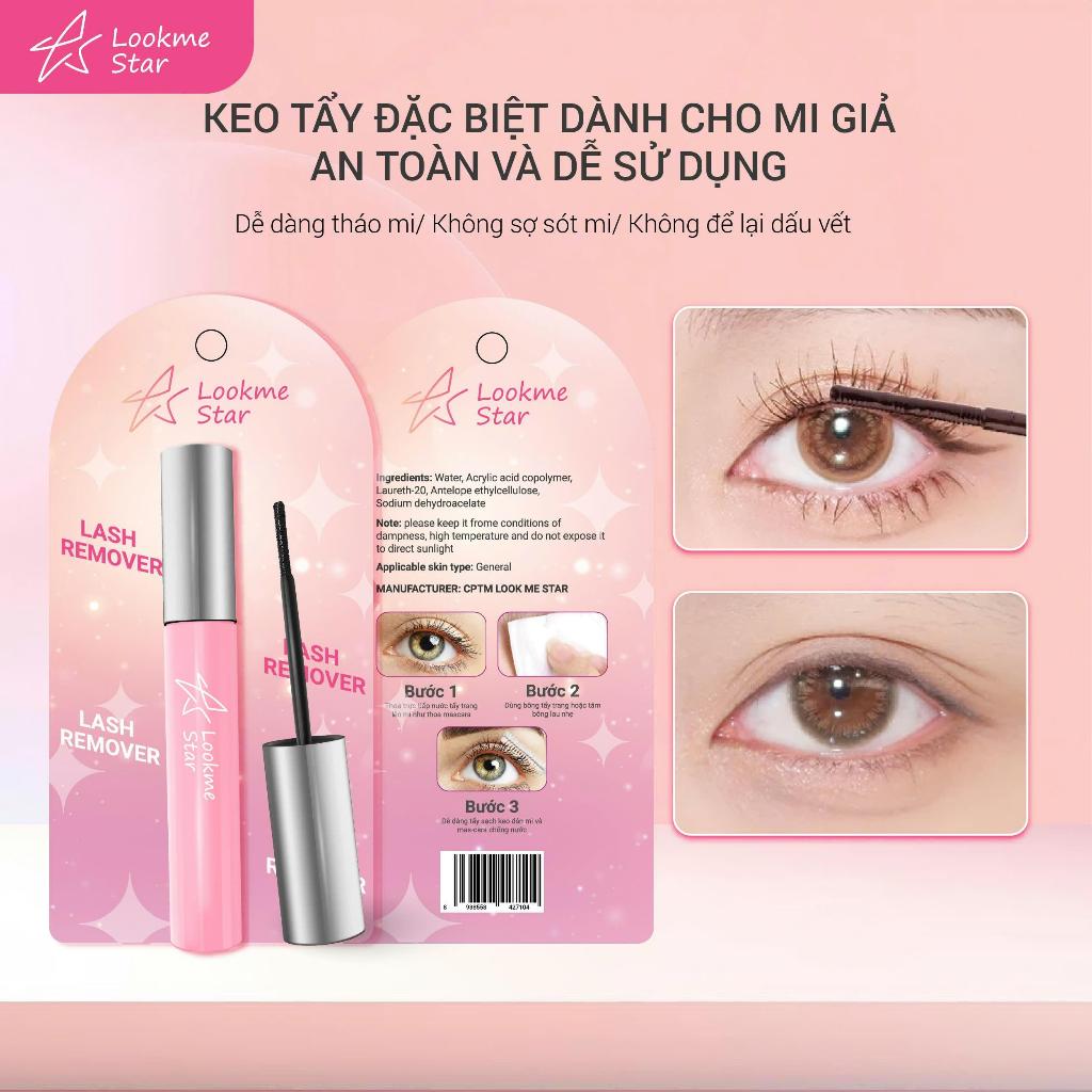 Lookme Star - Eyelash Glue Remover Tẩy Trang Mi, Dễ Tẩy, Chống Nước, Sạch, Nhanh, Không Cay Mắt