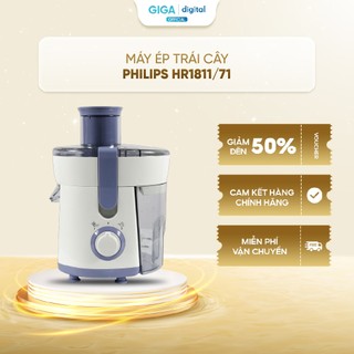  Máy ép trái cây Philips HR1811 71 - 300W - Cắt nhuyễn lọc mịn 