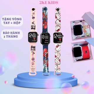  Đồng hồ led đeo tay cho bé gái,bé trai hình kuromi,kitty,người nhện,phi hành gia+quà tặng-2kekids-M4 