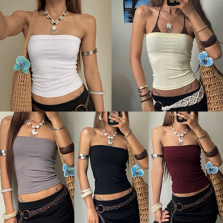 [HÌNH THẬT] Áo ống tube top form dài ôm eo trendy, quyến rũ, hack dáng 💕 A48