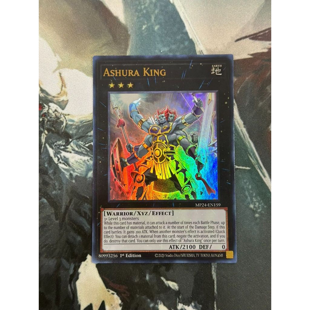 ultra rare [ Dưa Hấu Yugioh ] Lá bài thẻ Ashura King - Tặng bọc bài nhựa bảo quản