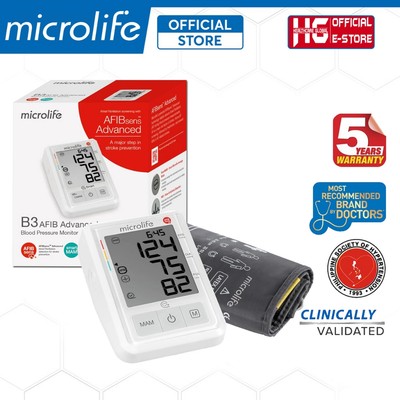 Máy Đo Huyết Áp Bắp Tay Microlife B3 AFIB ADVANCED | Công Nghệ AFIBsens+ Phát Hiện Rung Nhĩ, Cảnh Báo Đột Quỵ