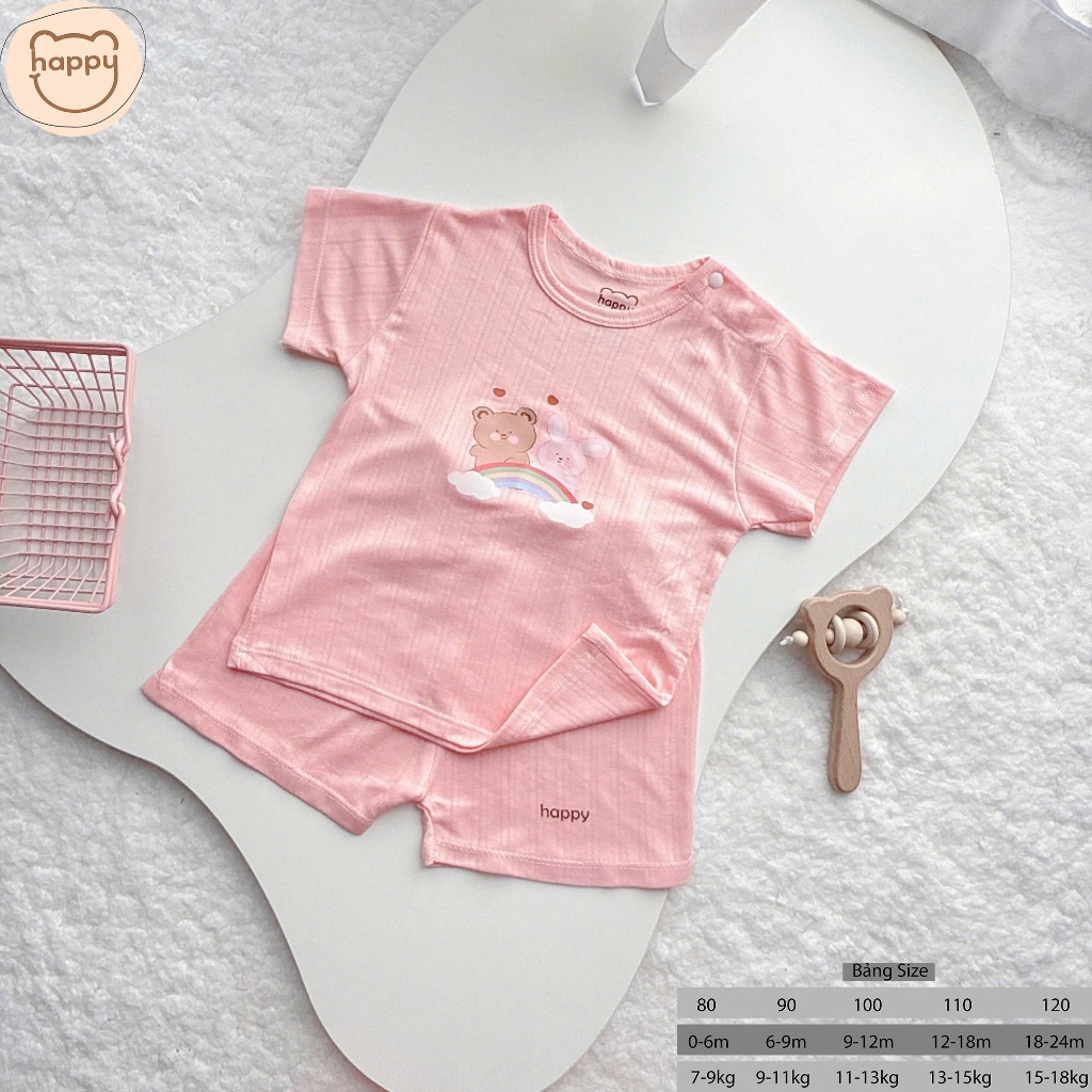 [BC01] Bộ cộc tay thông hơi mới cho bé gái