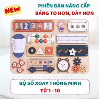 Đồ chơi giáo dục Montessori bảng bận rộn giáo dục cho bé 0-3 tuổi phát triển tư duy - Kalotoys BB51