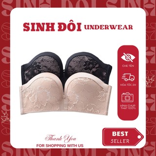  Áo ngực không dây nữ mút dày nâng ngực không gọng chống tuột size 32-34-36-38 áo đầm hở vai Đài Loan 