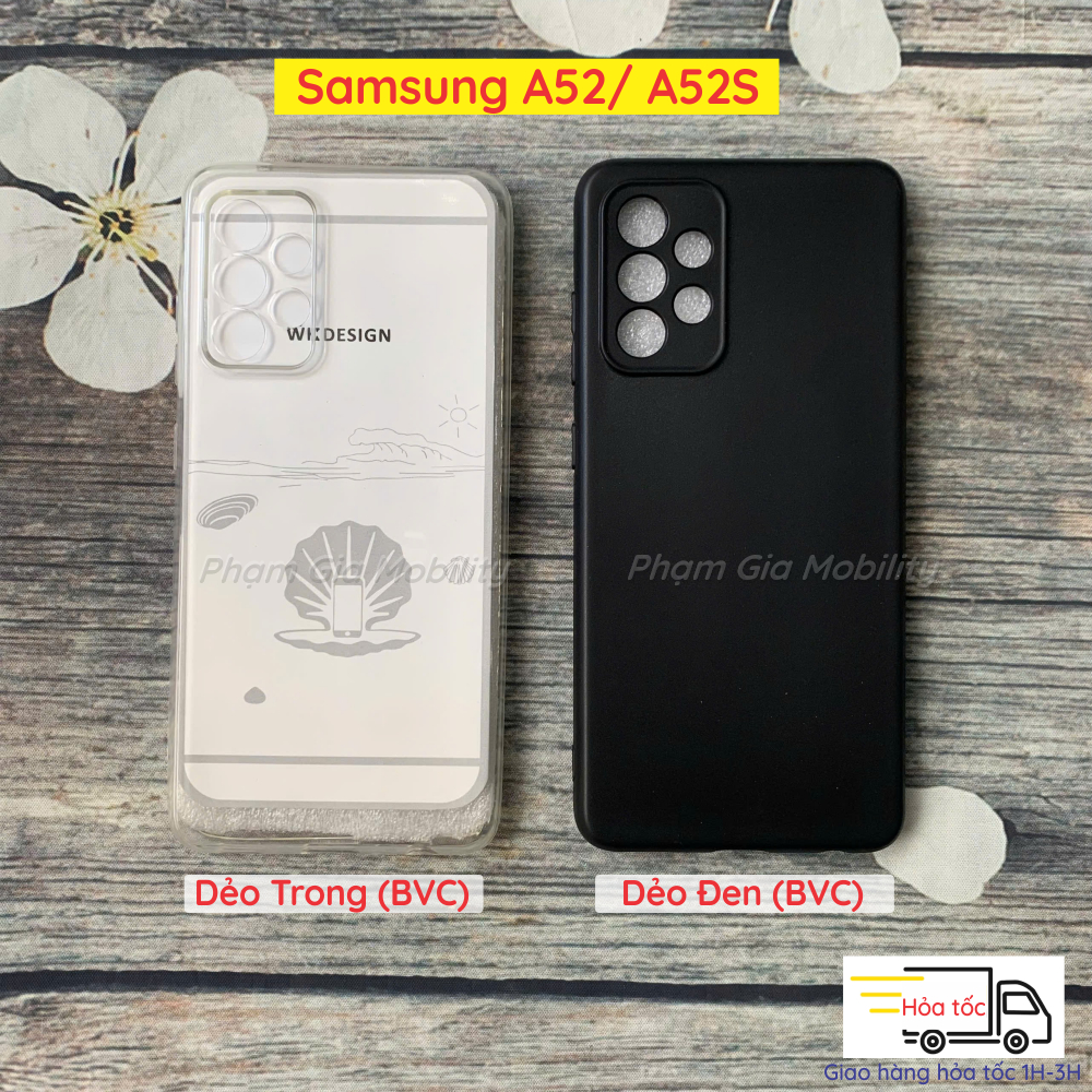 Ốp lưng Samsung Galaxy A52 S A 52 52S S (4G/5G) loại dẻo đen, dẻo trong bảo vệ từng lỗ cam cao cấp, 