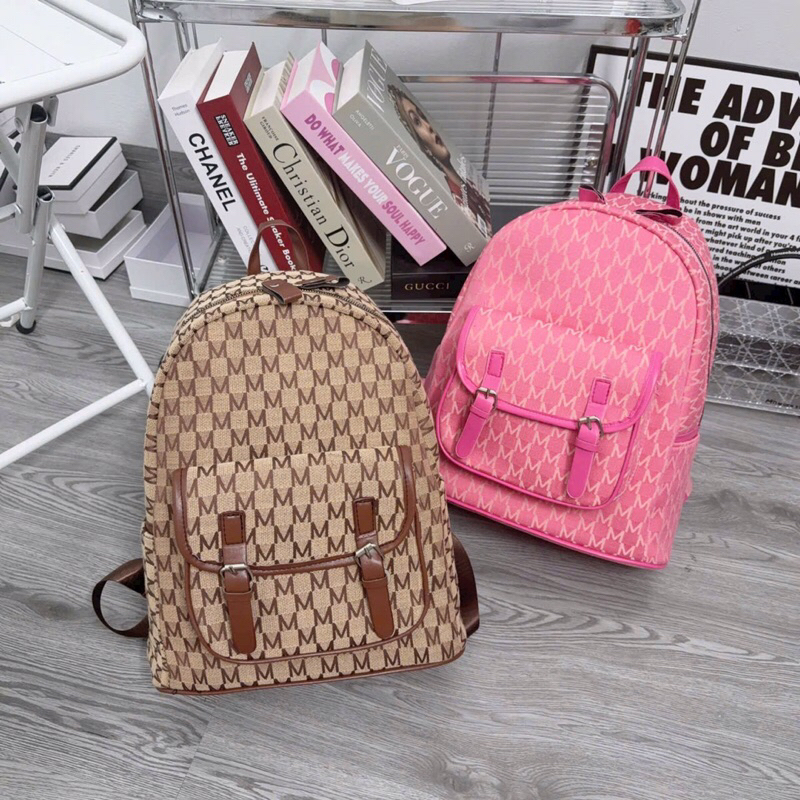 Balo đi học balo thời trang Chữ M quai to đựng vừa sách vở A4