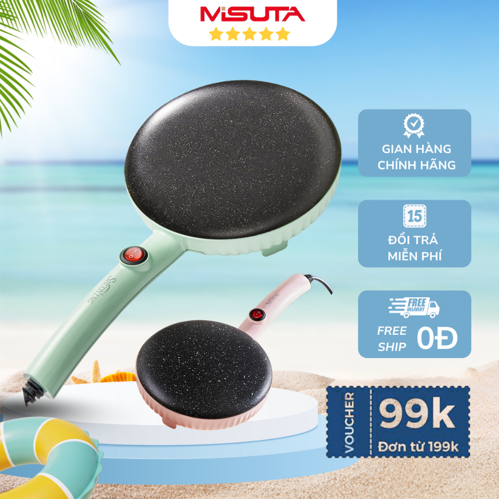 Máy Làm Bánh Crepe, Bánh Cuốn, Bánh Tráng Cao Cấp, Công Suất 600W ,Shuoning SH-111