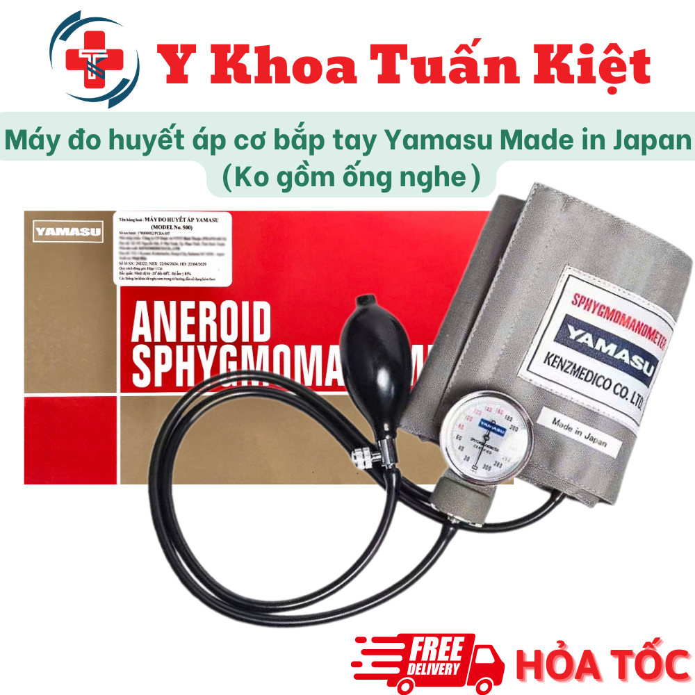 ✅ Máy đo huyết áp cơ bắp tay Yamasu Made in Japan ko gồm ống nghe