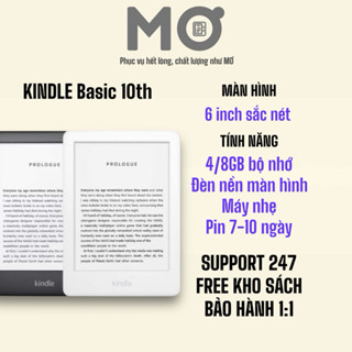 Máy đọc sách Kindle Basic 10th (tặng ốp+kho sách)