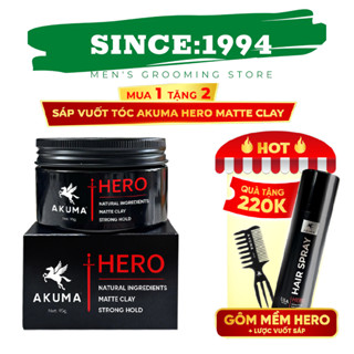 [MUA 1 NHẬN 3] Sáp vuốt tóc Akuma Hero giữ nếp cao, không bóng, phù hợp mọi chất tóc