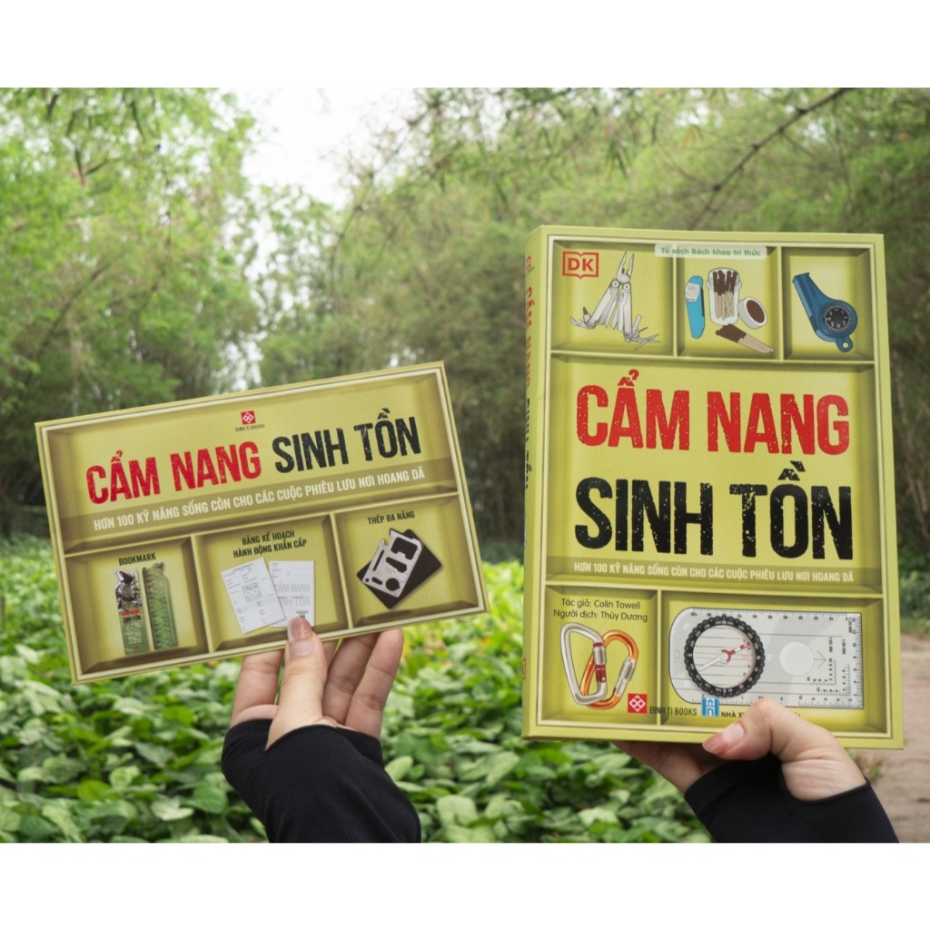 Sách CẨM NANG SINH TỒN (DK Colin Towell ) Trang bị sống còn cho mọi hành trình khám phá thiên nhiên 