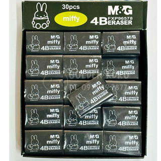 1 cục Gôm Tẩy Miffy (Loại Lớn/Nhỏ) Màu Đen 4B