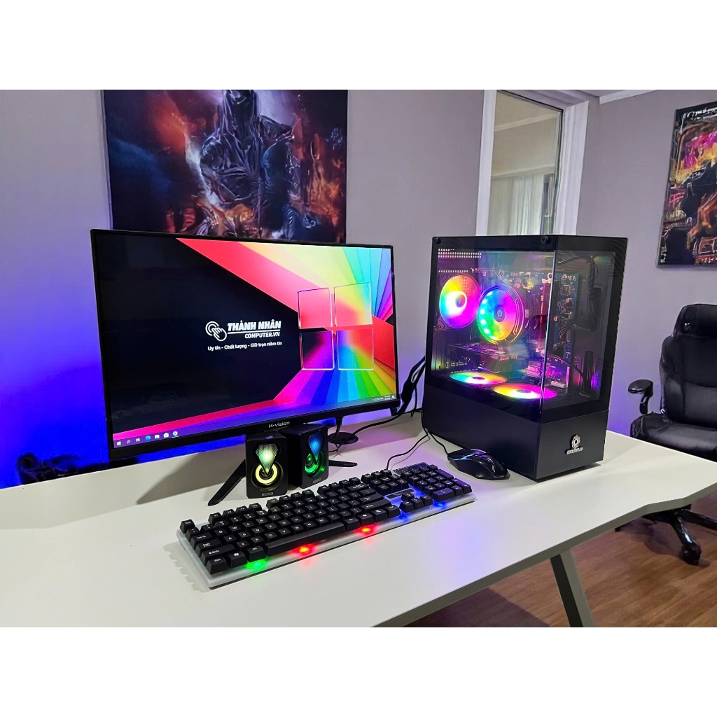 PC Gaming Core i7 9700 RAM 32GB SSD 512B GTX 1660S 6GB CẤU HÌNH MẠNH CHO AE CHIẾN GAME ONLINE , VĂN PHÒNG ,ĐỒ HỌA