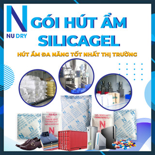  Túi hút ẩm Silicagel NU DRY dùng cho thực phẩm quần áo giày dép quần áo máy ảnh đóng gói 100 gram 