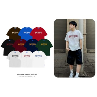 Áo Thun In Form Boxy NOCTURNAL Retro Boxy Tee Cotton 100% Nam Nữ Unisex Localbrand