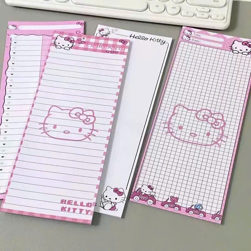 30 tờ giấy note Hello Kitty B5 half trang trí sẵn, giấy B5 1/2 để học bài và viết thư tay