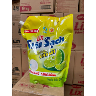 Túi nước rửa chén LIX siêu sạch hương chanh 3.2kg
