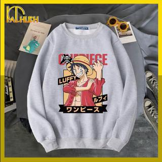  Áo sweater nỉ unisex in LUFFY ONEPIECE ngầu đét  40-70kg  