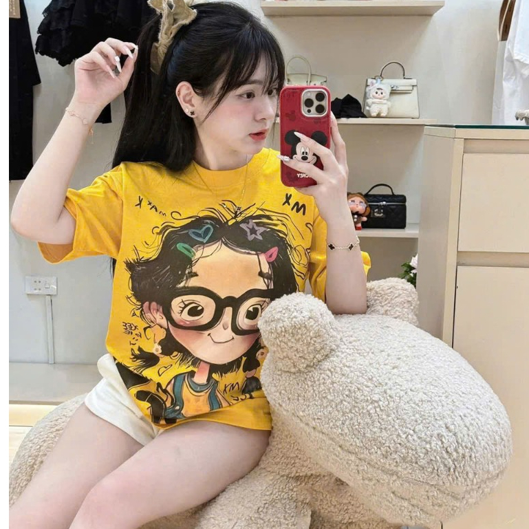 ÁO PHÔNG NỮ COTTON 4 CHIỀU LẠNH MỀM MỊN IN 2 MẶT THINGW FORM RỘNG CỰC XINH MẪU MỚI 2025 | BigBuy360 - bigbuy360.vn