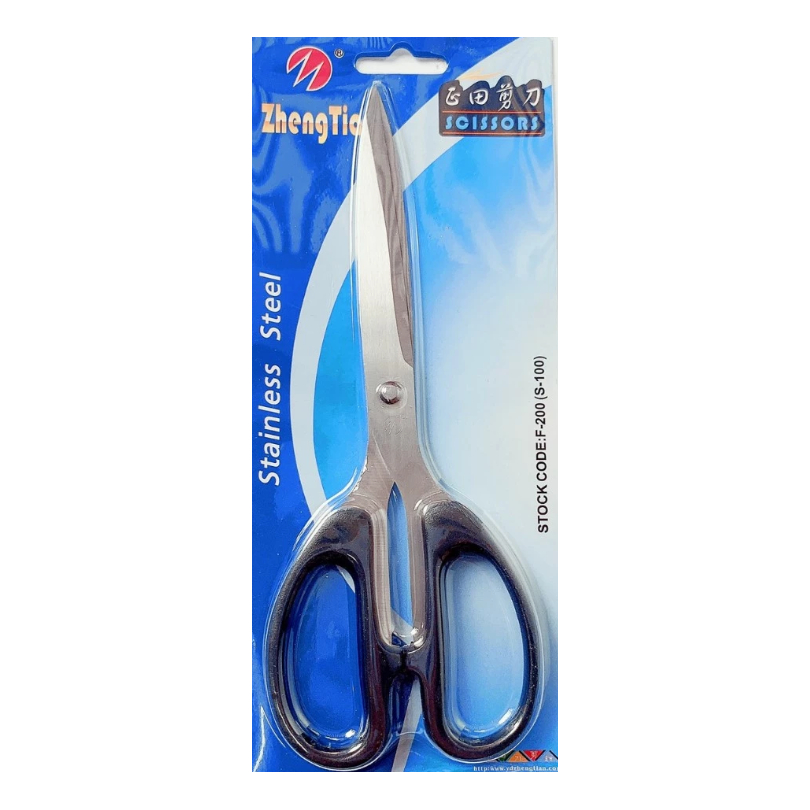 Kéo Lớn Văn Phòng  F-200 Size 200mm Cán Nhựa Đen