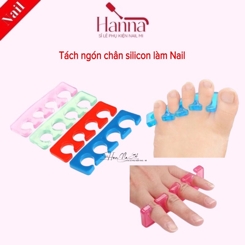 Tách ngón chân silicon khi làm Nail[ pk nail mi Hanna]