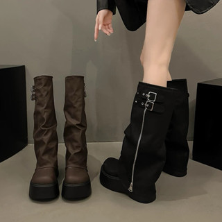 [Hàng Sẵn Loại 1] Giày Boot nữ 2 màu phong cách cao bồi siêu hot 2025