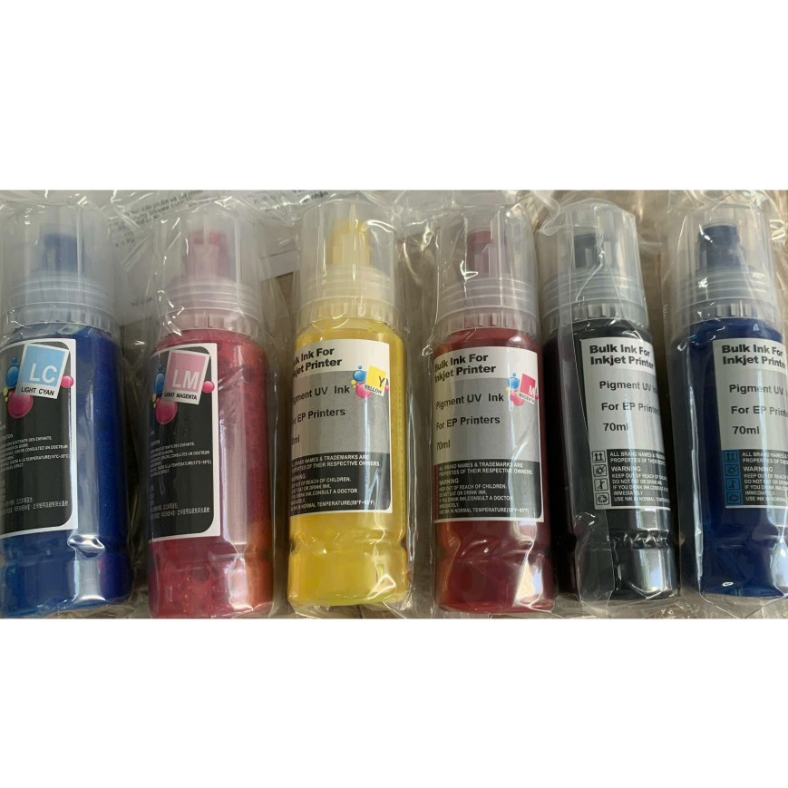 Mực dầu pigment UV vòi châm thông minh dùng cho Epson L8050/L18050/3210/L3250/L1210/L1250/L4260/L805/L3110/L121/