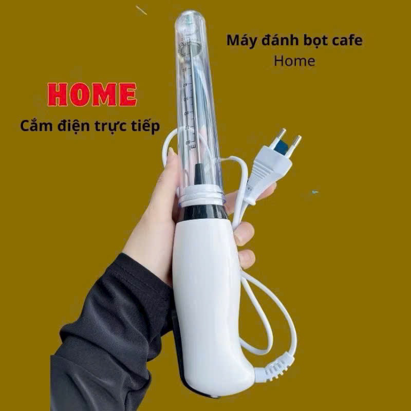 Máy tạo bọt cafe HOME cao cấp, tạo bọt sữa, đánh trứng, pha trà sữa matcha, socola. cacao
